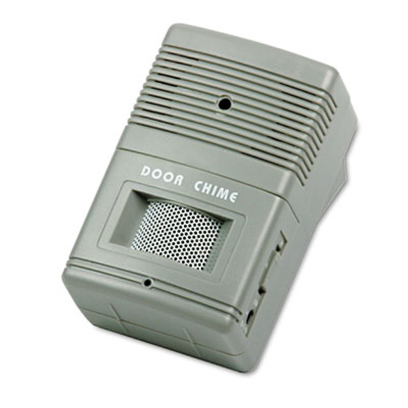 Visitor Arrival/Departure Chime, Battery Operated, 2.75 x 2 x 4.25, Gray