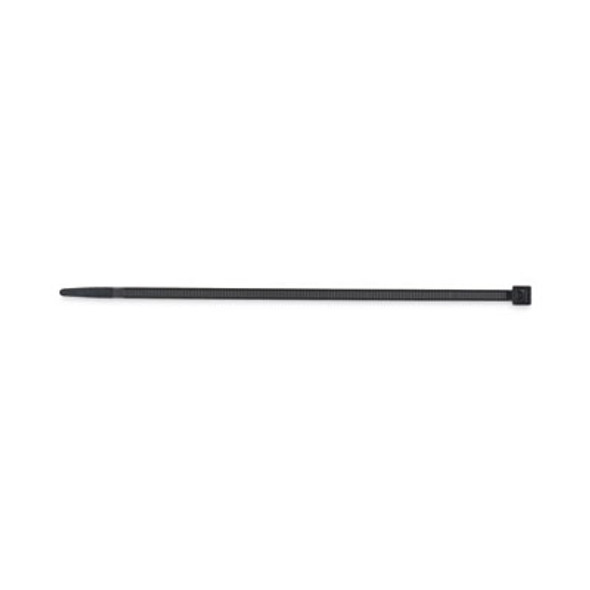 Nylon Cable Ties, 8 X 0.19, 50 Lb, Black, 1,000/Pack