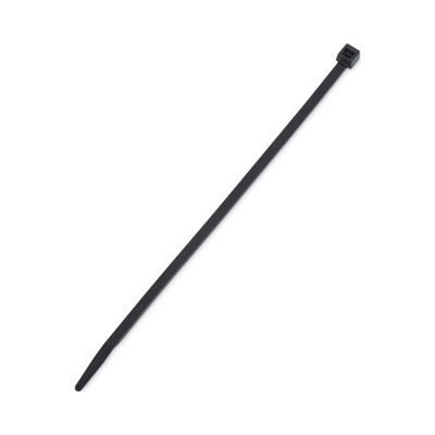 Nylon Cable Ties, 8 X 0.19, 50 Lb, Black, 1,000/Pack