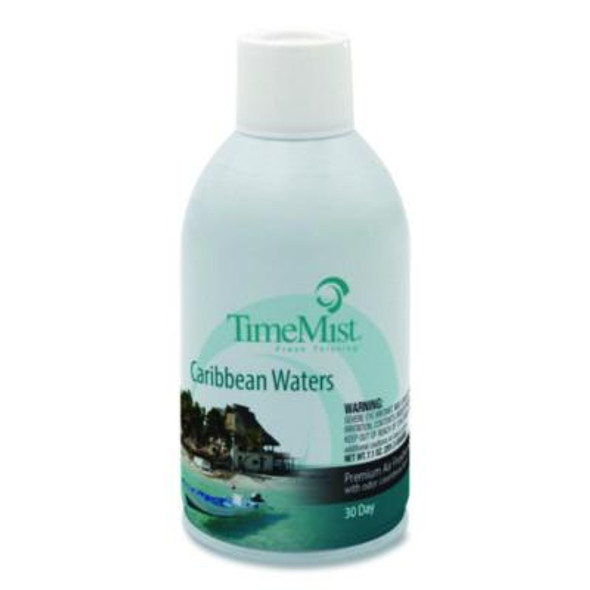 Premium Metered Air Freshener Refill, Caribbean Waters, 7.1 Oz Aerosol Spray