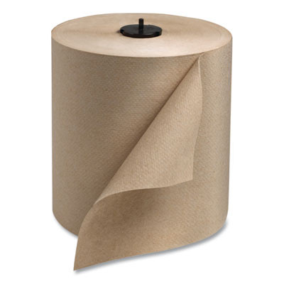 Basic Paper Wiper Roll Towel, 1-Ply, 7.68" x 1,150 Ft, Natural, 4 Rolls/Carton