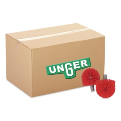 Replacement Heads For Ergo Toilet-Bowl-Brush System, Red, 2/Pack, 5 Packs/Carton