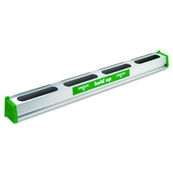 Hold Up Aluminum Tool Rack, 36w X 3.5d X 3.5h, Aluminum/Green