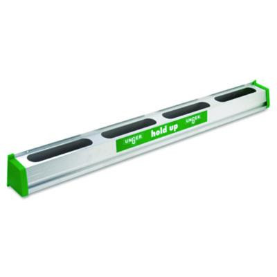 Hold Up Aluminum Tool Rack, 36w X 3.5d X 3.5h, Aluminum/Green