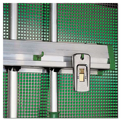 Hold Up Aluminum Tool Rack, 36w X 3.5d X 3.5h, Aluminum/Green