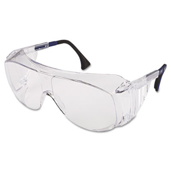 Ultraspec 2001 Otg Safety Eyewear, Clear/Black Frame, Clear Lens