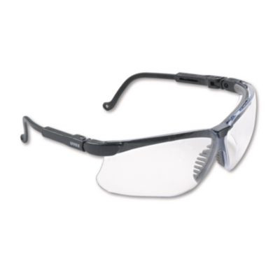 Genesis Safety Eyewear, Black Full Frame, Clear Dual Lens