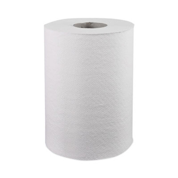Hardwound Roll Towels, 1-Ply, 8" x 350 Ft, White, 12 Rolls/Carton