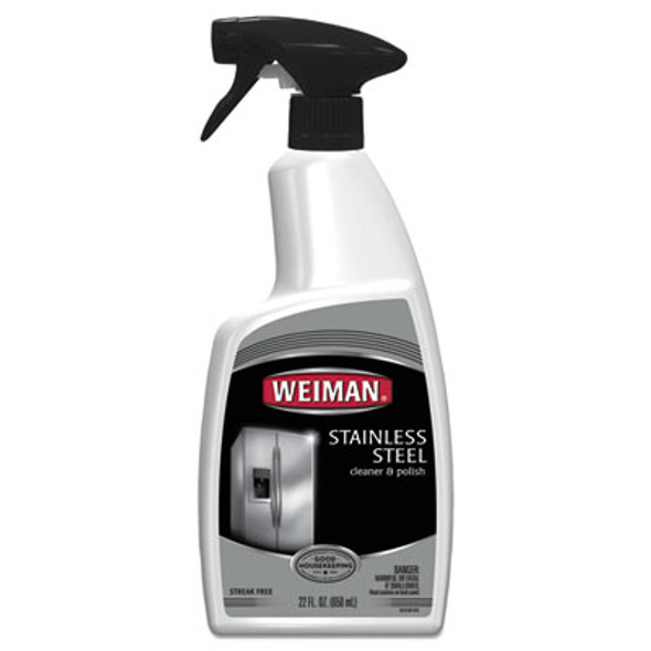 Stainless Steel Cleaner And Polish, Floral Scent, 22 Oz Spray Bottle, 6/Carton