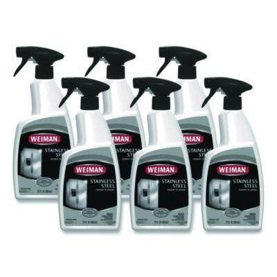 Stainless Steel Cleaner And Polish, Floral Scent, 22 Oz Spray Bottle, 6/Carton