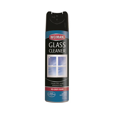 Foaming Glass Cleaner, 19 Oz Aerosol Spray Can, 6/Carton
