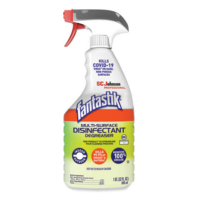Multi-Surface Disinfectant Degreaser, Herbal Scent, 32 Oz Spray Bottle, 8/Carton