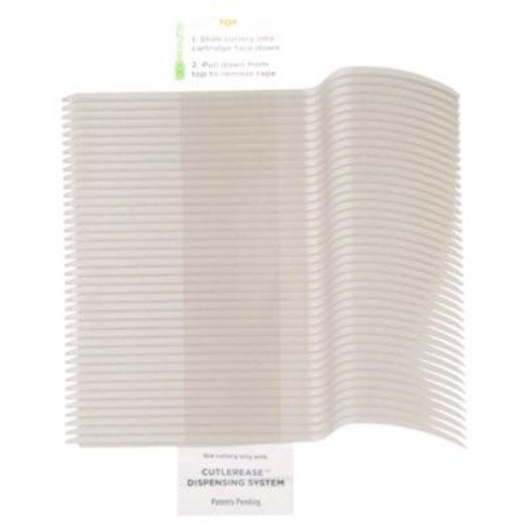 Cutlery For Cutlerease Dispensing System, Fork, Plastic, White, 960/Carton