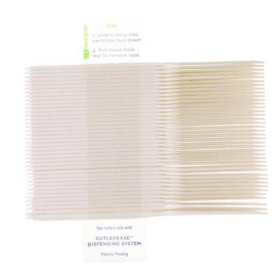 Cutlery For Cutlerease Dispensing System, Knife, Plastic, White, 960/Carton