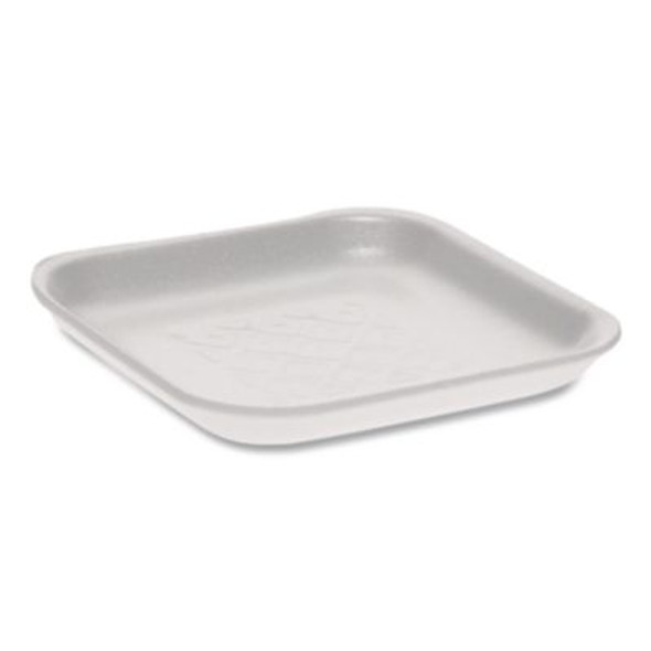 Supermarket Tray, #1S, 5.1 x 5.1 x 0.65, White, Foam, 1,000/Carton