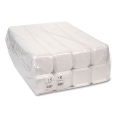 Supermarket Tray, #1S, 5.1 x 5.1 x 0.65, White, Foam, 1,000/Carton