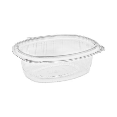 Earthchoice Recycled Pet Hinged Container, 24 Oz, 7.37 x 5.87 x 2.37, Clear, Plastic, 280/Carton