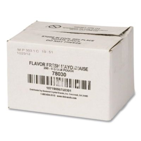 Condiment Packets, Mayonnaise, 0.32 Oz Packet, 200/Carton