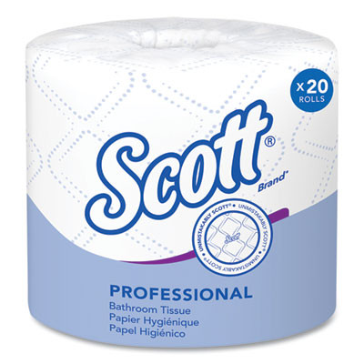 Essential Standard Roll Bathroom Tissue For Business, Septic Safe, 2-Ply, White, 550 Sheets/Roll, 20 Rolls/Carton