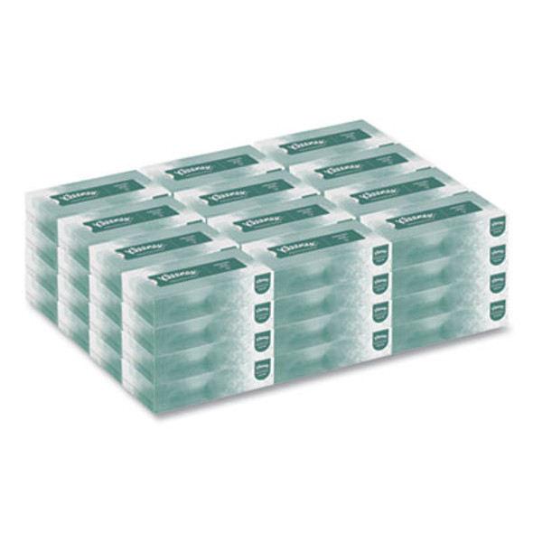 Naturals Facial Tissue For Business, Flat Box, 2-Ply, White, 125 Sheets/Box, 48 Boxes/Carton