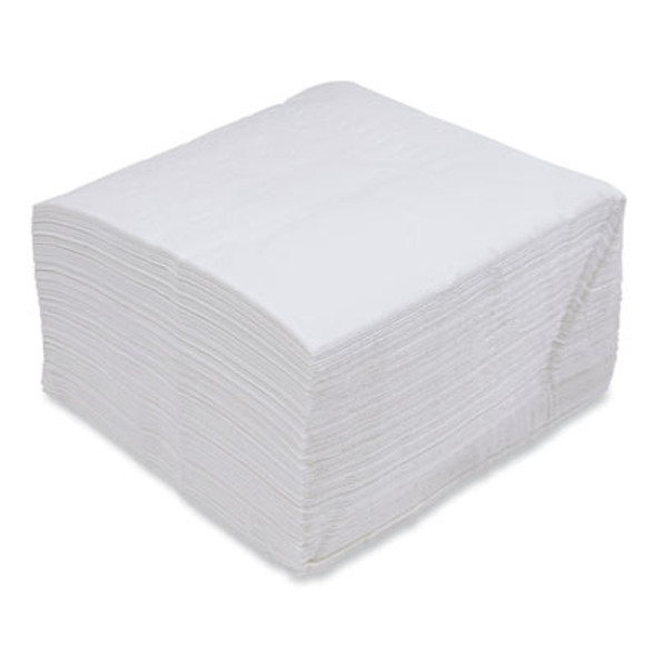 Dinner Napkin, 1-Ply, 17 x 17, White, 250/Pack, 12 Packs/Carton