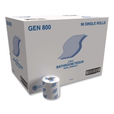Bath Tissue, Septic Safe, 2-Ply, White, 420 Sheets/Roll, 96 Rolls/Carton