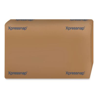 Xpressnap Interfold Dispenser Napkins, 1-Ply, Bag-Pack, 13 x 8.5, White, 6,000/Carton