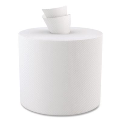 Center-Pull Hand Towels, 2-Ply, Perforated, 7.5 x 9, White, 600/Roll, 6 Rolls/Carton