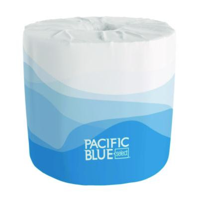 Pacific Blue Select Bathroom Tissue, Septic Safe, 2 Ply, White, 550 Sheets/Roll, 80 Rolls/Carton