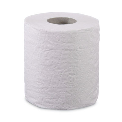 Two-Ply Toilet Tissue, Septic Safe, White, 125 Ft Roll Length, 500 Sheets/Roll, 96 Rolls/Carton