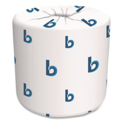 Two-Ply Toilet Tissue, Septic Safe, White, 125 Ft Roll Length, 500 Sheets/Roll, 96 Rolls/Carton