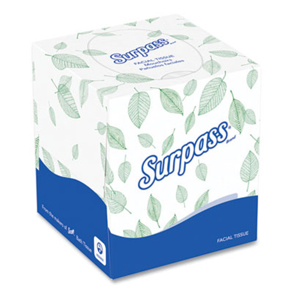 Facial Tissue For Business, Pop-Up Box, 2-Ply, White, 90 Sheets/Box, 36 Boxes/Carton