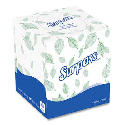 Facial Tissue For Business, Pop-Up Box, 2-Ply, White, 90 Sheets/Box, 36 Boxes/Carton