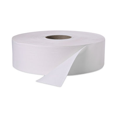 Jumbo Roll Bath Tissue, Septic Safe, 2-Ply, 3.4" x 1,000 Ft, White, 12 Rolls/Carton