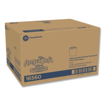 Angel Soft Ps Ultra Two-Ply Premium Bathroom Tissue, Septic-Safe, White, 400 Sheets/Roll, 60 Rolls/Carton