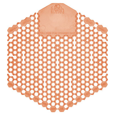 Wave 3D Urinal Deodorizer, Mango Scent, Orange Color, 10/Box