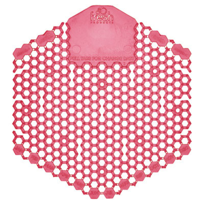 Wave 3D Urinal Deodorizer, Spiced Apple Scent, Red, 10/Box