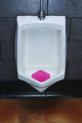 Wave 3D Urinal Deodorizer, Spiced Apple Scent, Red, 10/Box