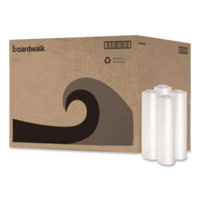 Recycled Low-Density Polyethylene Can Liners, 33 Gal, 1.1 Mil, 33" x 39", Clear, Perforated, 10 Bags/Roll, 10 Rolls/Carton