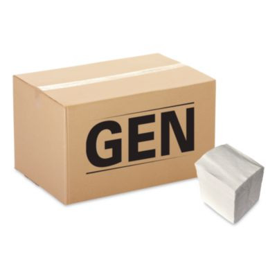 Cocktail Napkins, 1-Ply, 9 x 9, White, 500/Pack, 8 Packs/Carton