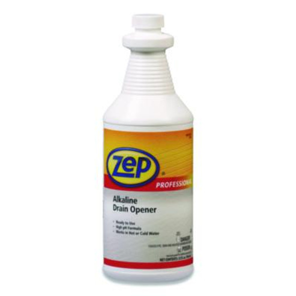 Alkaline Drain Opener Quart Bottle, 12/Carton