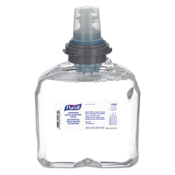 Advanced Hand Sanitizer Tfx Refill, Foam, 1,200 Ml, Unscented, 2/Carton