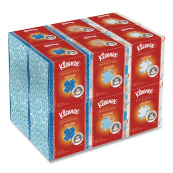 Boutique Anti-Viral Facial Tissue, Pop-Up Box, 3-Ply, White, 55 Sheets/Box, 3 Boxes/Pack, 4 Packs/Carton