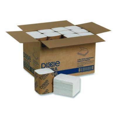 Interfold Napkin Refills 2-Ply, 6.5 x 9.78, White, 6,000/Carton