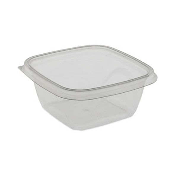 Earthchoice Square Recycled Bowl, 16 Oz, 5 x 5 x 1.75, Clear, Plastic, 504/Carton