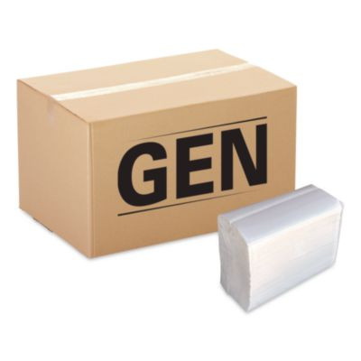 Tall-Fold Napkins, 1-Ply, 5.98 x 11.38, White, 10,000/Carton