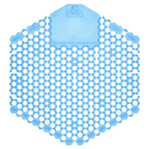 Wave 3D Urinal Deodorizer, Cotton Blossom Scent, Blue, 10/Box, 6 Boxes/Carton