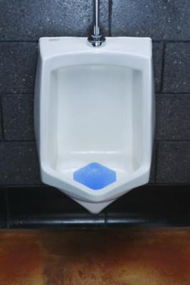 Wave 3D Urinal Deodorizer, Cotton Blossom Scent, Blue, 10/Box, 6 Boxes/Carton