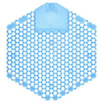 Wave 3D Urinal Deodorizer, Cotton Blossom Scent, Blue, 10/Box, 6 Boxes/Carton
