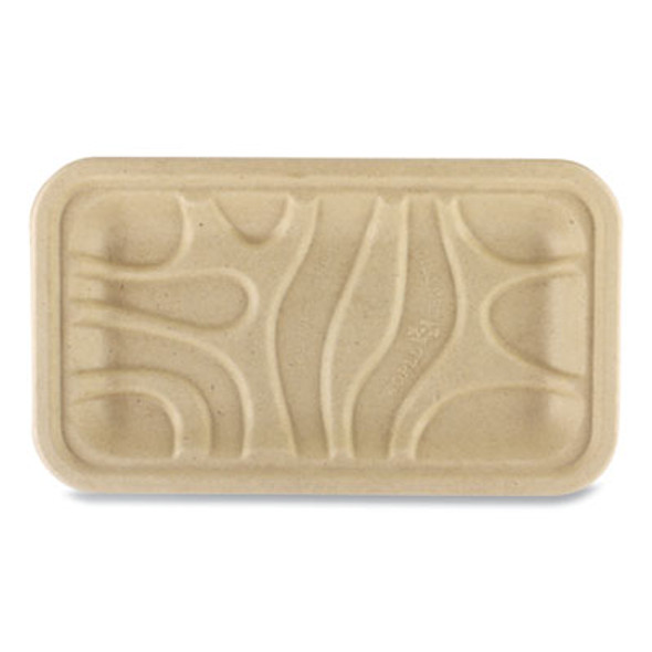 Pfas Fiber Trays, 8.3 x 4.9 x 0.7, Natural, Paper, 500/Carton